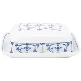 Kahla Blau Saks Butterdose, eckig