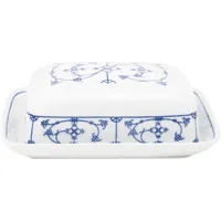 Kahla Blau Saks Butterdose, eckig