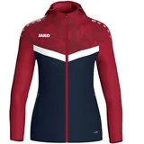 Kinder Kapuzenjacke marine/chili rot 128