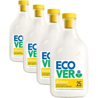 Ecover Gardenia & Vanille Weichspüler (750 ml / 25 Waschladungen), Bio-Weichspüler für weiche, duftende Wäsche. (Packung mit 4)