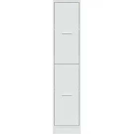 vidaXL Apothekerschrank Hochglanz-Weiß 30x41x144,5 cm Holzwerkstoff