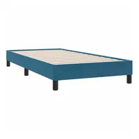 VidaXL Boxspringbett ohne Matratze Dunkelblau 100x210 cm Samt