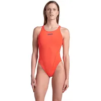 Arena Team Badeanzug Damen Swim-Tech Einfarbig - Bright Coral - 36