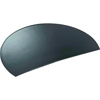 Läufer Durella Rondo Schreibtischunterlage, halbrund, rutschfeste Schreibunterlage, schwarz,