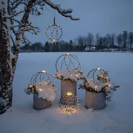 Star Trading LED-Kugel Sphere 104 LED warmweiß außen 50 schwarz