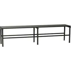 Hübsch Bank 180 cm schwarz eisern