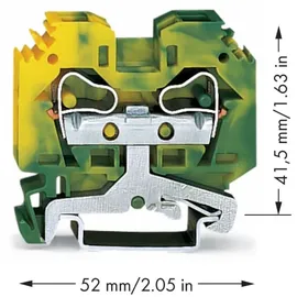 WAGO GmbH& Co. KG Schutzleiterklemme 0,2-10mmq gn/gelb 284-107