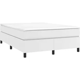 vidaXL Boxspringbett 140 x 200 cm Weiß