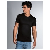 Trigema T-Shirt »TRIGEMA T-Shirt aus Baumwolle/Elastan«, (1 tlg.), schwarz