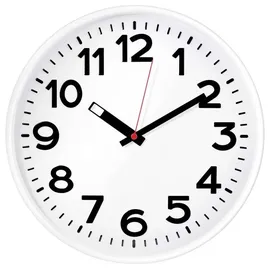 EUROTIME 82321 Quarz Wanduhr Weiß