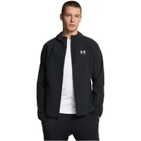 Under Armour Stretch Wvn Windbreakereu black white M