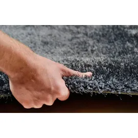 Tom Tailor Hochflorteppich 65 x 135 cm Grau
