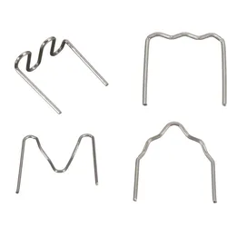 Universal 400 Teile/satz Vorgeschnittene 0,6mm 0,8mm Heiße Welle Flache Heftklammern Für Kunststoff Hefter Reparatur Schweißer reparatur werkzeug silber