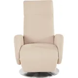 sit&more TV-Sessel Kobra Struktur 71 x 110 x 82 cm Beige manuelle Relaxfunktion