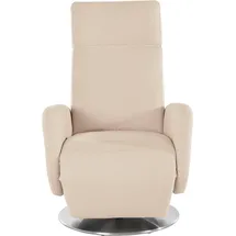 sit&more TV-Sessel Kobra Struktur 71 x 110 x 82 cm Beige manuelle Relaxfunktion