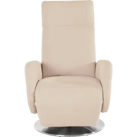sit&more TV-Sessel Kobra Struktur 71 x 110 x 82 cm Beige manuelle Relaxfunktion