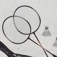 Relaxdays Badminton-Set schwarz