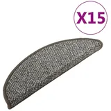 vidaXL Treppenmatten 15 Stk. Anthrazit 65x21x4 cm