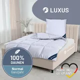 Daunendecke »LUXUS« – 100% Daunen, Klasse 1, Downpass, hergestellt in Deutschland, Größe: 135x200