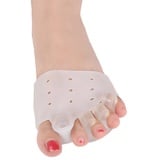 Hallux Valgus Zehenspreize, Rutschfest Silikon Gel Zehenseparatoren Hammer Toe Corrector mit Vorfußkissen, 2 Paar Bunion Corrector Zehen Korrektur für Bunion Schmerzlinderung