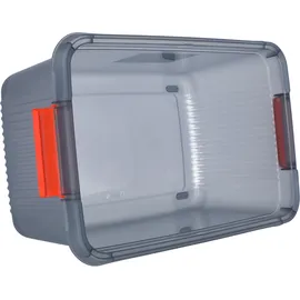 KIS Aufbewahrungsbox K Latch stapelbar (B x H x T) 590 x 180 x 390 mm Rauchgrau/Transparent 1 Stk