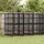 vidaXL Hundezwinger 11,06 m2 Stahl Schwarz