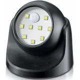 Led-außenstrahler, Außenstrahler Mit Bewegungsmelder, Kabelloser Led-fluter Für Den Außenbereich, 150 Lumen, Abnehmbare Kugel, 360°-drehung Und -neigung, Batteriebetrieben – Crezuo