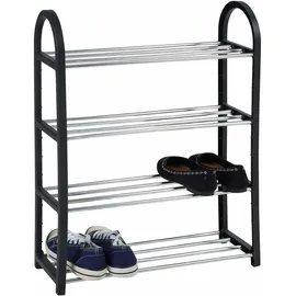 Koopmann International Schuhregal 50 x 65 x 19 cm schwarz / schwarz