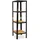 shelfplaza Schwerlastregal Stahl 200x30x30 cm schwarz 4 Böden