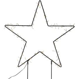 MARELIDA LED Gartenstecker Stern - stehend - H: 115cm - 150 warmweiße LED - inkl. Kabel -...