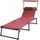Solax Sunshine Komfort-Sonnenliege 193 x 67 x 32 cm Rot