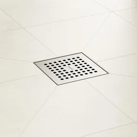 Hansgrohe RainDrain Point Punktablauf 100x100 Bodenablauf Edelstahl gebürstet
