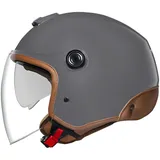 NEXX Y.10 Sunny Jethelm - Grau/Braun / M