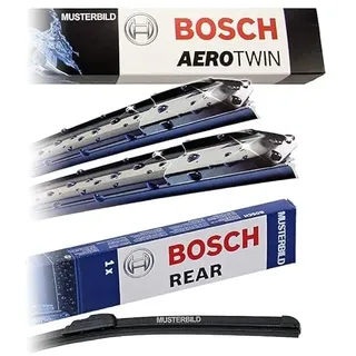 BOSCH 1x Wischerblatt Aerotwin Spoiler A297S, 1x Heckwischerblatt Aerotwin A332H 31185400 Kompatibel mit: AUDI A4 Allroad B9, A4 B9 Avant, Q3, Q5