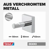 Tesa EKKRO Handtuchhaken Silber
