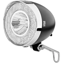 XLC Scheinwerfer LED Retro Reflektor 20Lux Schalter, schwarz