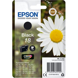 Epson C13T18014012 Gänseblume Black Druckerpatrone - Original Tintenpatrone mit 5,2 ml Tinte