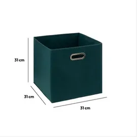 5 five simply smart 5five Simply Smart Aufbewahrungsbox in grün - Scatola portaoggetti, 31 x 31 x 31 x 31 cm