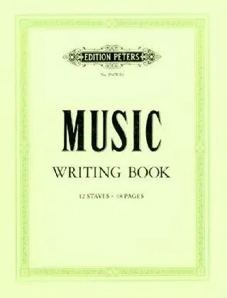 Peters Music Writing Book - Edition Peters  Kartoniert (TB)