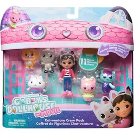 Spin Master Gabby's Dollhouse DER FILM - Cat-venture Crew Figuren-Set, 11-teiliges Spielset mit Gabby, Katzenfreunden - Zubehörteilen, für Kinder ab 3 Jahren