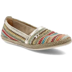 Goldene Espadrilles Armodo Flache Schuhe, 38