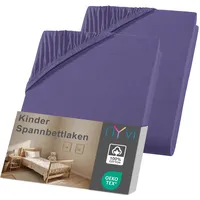 Nyvi Kinder Spannbettlaken Junior für Kinderbettmatratzen bis 12cm Höhe