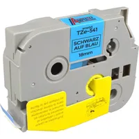 Ampertec P-Touch Band kompatibel zu TZe-541 schwarz auf blau