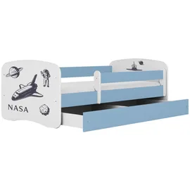 raumhirsch furniture Kinderbett Raumhirsch 80 x 160 cm Holzwerkstoff blau