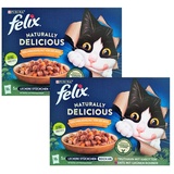 Felix Naturally Delicious 10 x 80 g - Geflügelauswahl in Gelee