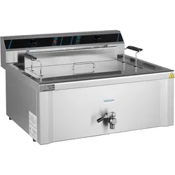 Elektro Backwaren-Fritteuse Profi 20 Liter mit Ablasshahn, 400 V