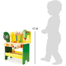 Smallfoot kleine Werkbank aus Holz mit Zubeh√∂r von small foot - Bauen Werkzeug Schraubenzieher