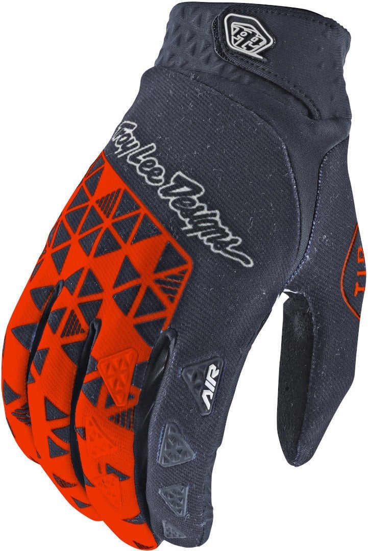 Troy Lee Designs Air Wedge Motocross Handschoenen, grijs-oranje, S Voorman