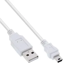 InLine USB-A auf Mini-USB 1 m Weiß