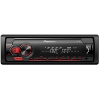 Pioneer MVH-S120UI Autoradio mit RDS, rot, halbe Einbautiefe, USB MP3, WMA, WAV, FLAC, AUX-Eingang, Android-Unterstützung, iPhone-Steuerung, ARC App kompatibel